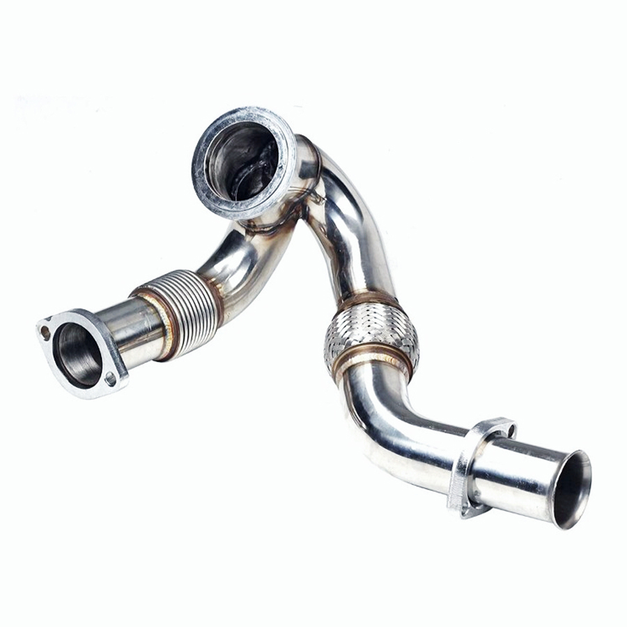 Turbocharger Y-Pipe Up Pipe Kit Fit For Ford 6.0L Powerstroke Diesel 2003-2007 Exhaust Downpipe
