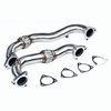 Heavy Duty Polished Up Pipes No EGR For 2008-2010 Ford 6.4L Powerstroke Diesel Car Exhaust Downpipe