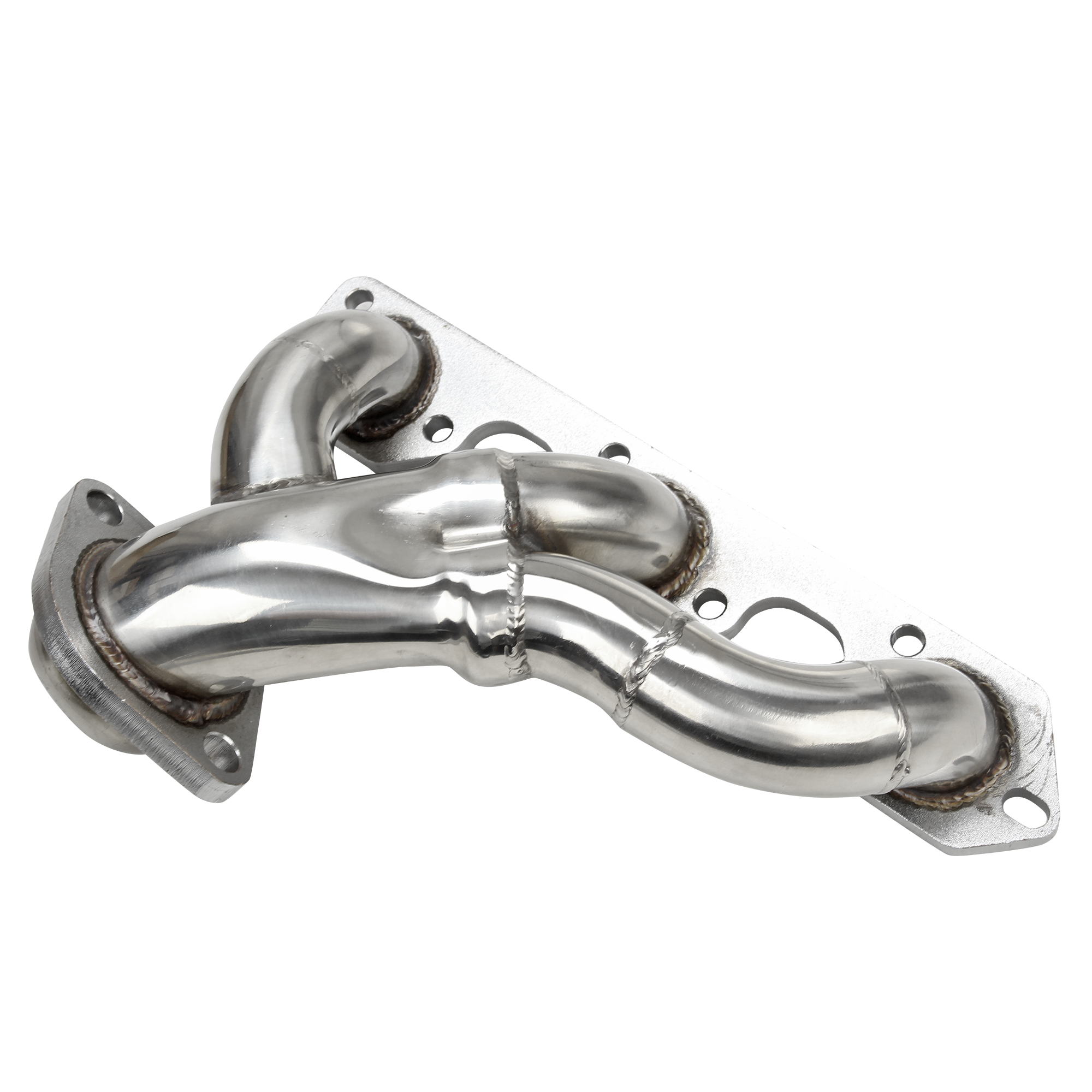 Exhaust Header for Shorty, Steel, Ceramic, Ford Mustang, 3.8, 3.9L, V6, Pair